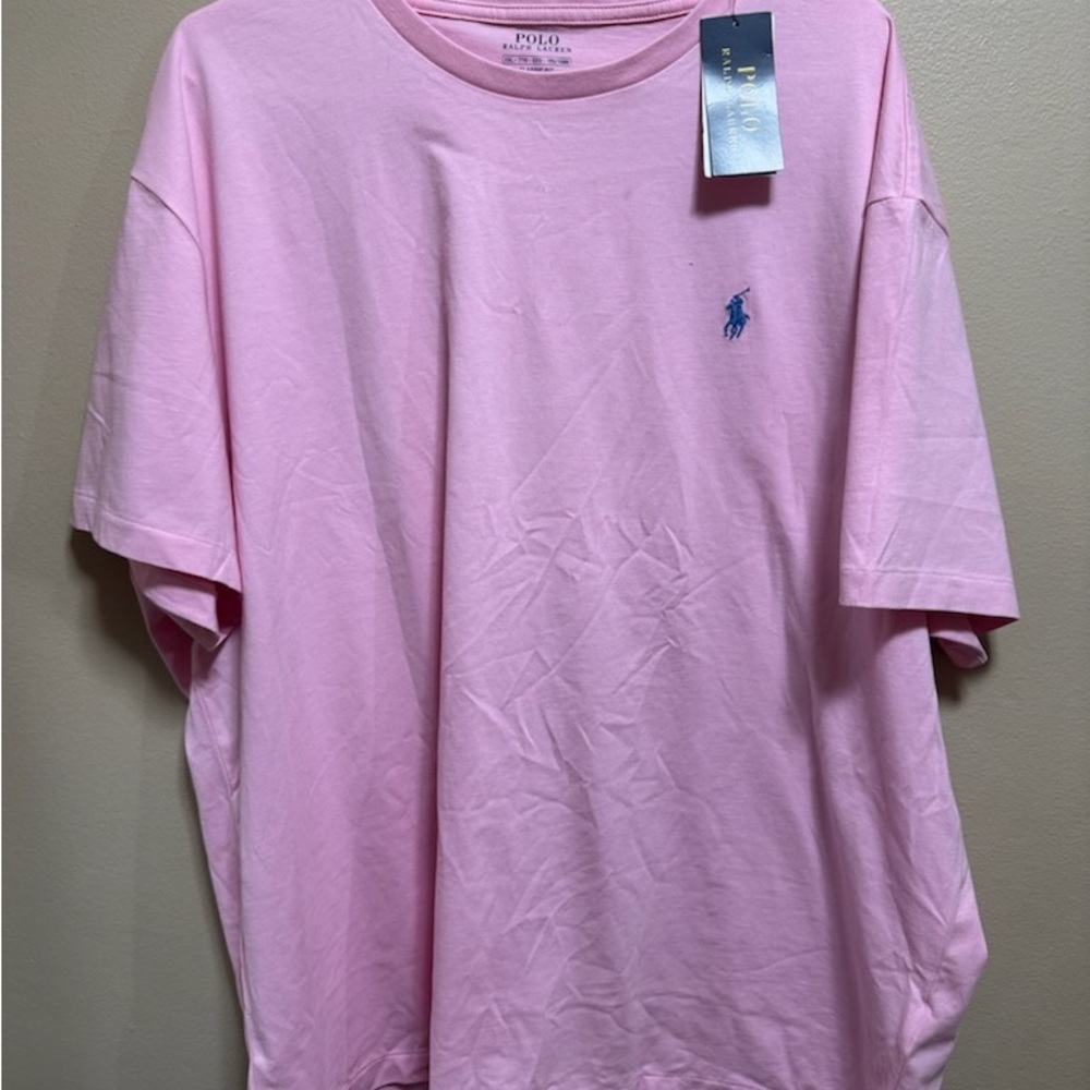Ralph Lauren Pink Short Sleeve Tee Classic Crew Neck